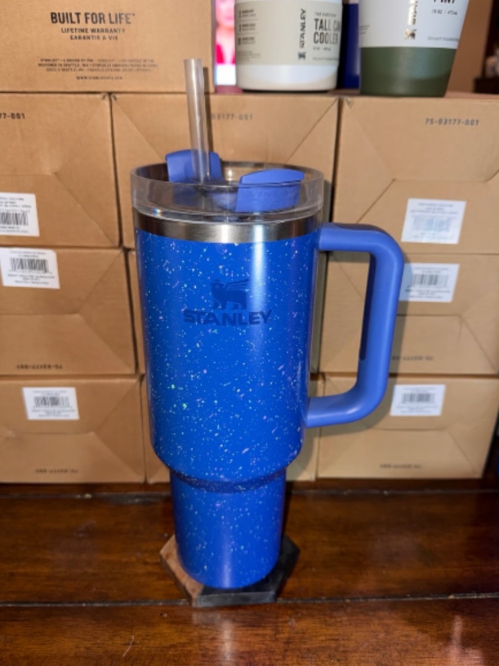 Stanley Quencher H2.0 FlowState Tumbler – 40 oz – Deep Iris Speckle